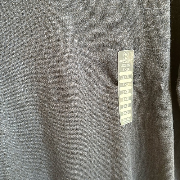 NWT Hart Schaffner Marx Dark Blue Merino Wool V-Neck Pullover Sweater Sz 3XB - Picture 5 of 11